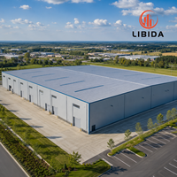 Taller de Estructura de Acero Prefabricada Sellada de Gran Envergadura, Fábrica Industrial Resistente Sin Columnas con Diseño Profesional en Tekla