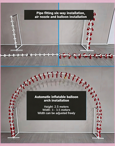 Bulk Eco-Friendly Self-Inflating Balloon Arch, Easy Setup Decor for Wedding Graduation Birthday - Product Image 3