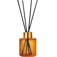 Bouteille diffuseur classique ronde en verre coloré 100 ml pour diffuseur de parfum à bâtonnets décoratif pour la maison
