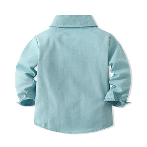 Completo da Cerimonia per Bambino - Stile Coreano Autunno/Inverno - Camicia a Maniche Lunghe con Papillon - <span class=keywords><strong>Set</strong></span> 2 Pezzi per Matrimonio - Product Image 5
