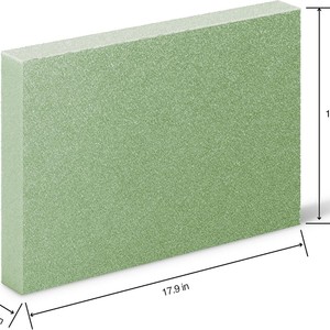 Mousse florale en plastique recyclé vert 4x4x4 cm pour arrangements floraux et artisanat - Product Image 4