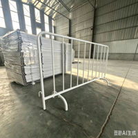 Barrière de contrôle des foules modulaire portable personnalisée en acier inoxydable de 6 pieds, type garde-corps Iron Horse, pour utilisation sur scène