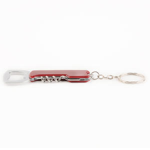 Stainless Steel Multi-functional <b>Keychain</b> <b>Bottle</b> <b>Opener</b> With Corkscrew For Camping And Outdoor Use - Product Image 3