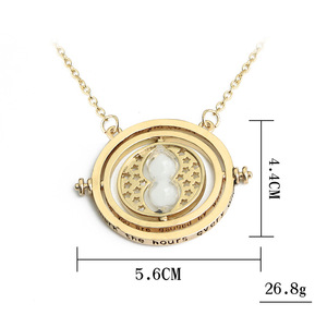 Vente flash - Collier pendentif <span class=keywords><strong>sablier</strong></span> retournable plaqué or unisexe pour <span class=keywords><strong>Harry</strong></span> <span class=keywords><strong>Potter</strong></span> - Bijoux tendance pour cadeaux - Product Image 6