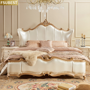 Marco de Cama de Lujo Estilo Diseñador para 2 Personas, Muebles de Dormitorio, Base para Cama Doble o King - Product Image 1