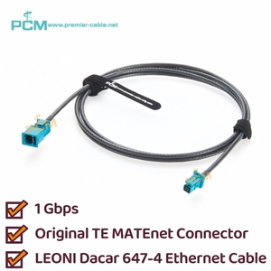Matenet Nam Để Nữ Ô Tô Ethernet Cáp Mở Rộng Ban Đầu TE Kết Nối 2302461-9 Để 2302510-9 Z Mã Gigabit 1000Baset - Product Image 2