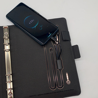 Carnet intelligent VIP Nouvel An 2025 – Cadeau promotionnel d'entreprise pour cadres avec porte-clés et stylo, lot 4-en-1