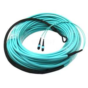 Kexint Chất lượng cao <span class=keywords><strong>MPO</strong></span> để <span class=keywords><strong>MPO</strong></span> <span class=keywords><strong>12</strong></span> 24 lõi OM3 sợi quang vá dây cáp với kéo mắt - Product Image 4