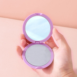 <b>Compact</b> <b>Mirror</b> Round Plastic Foldable Double Sided Pocket <b>Mirror</b> Personalized Diy Cream Handmade For Makeup On The Go - Product Image 2