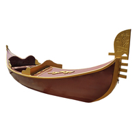 Gondole vénitienne à moteur personnalisée 9m avec pagaie pour lac Bateau artisanal en bois kayak/canoë à vendre