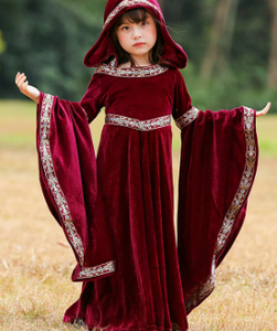 Costumes de jeu XJ : Halloween, Moyen-Âge Européen, Tenue de <span class=keywords><strong>Cour</strong></span> Rétro, <span class=keywords><strong>Petit</strong></span> Chaperon Rouge, Vampire, Sorcière - Product Image 4