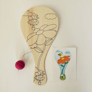ผู้ผลิตไม้พายสีขาวลายสัตว์แบบเป็นมิตรกับสิ่งแวดล้อม สำหรับเด็ก DIY สร้างสรรค์ ขายส่ง - Product Image 2