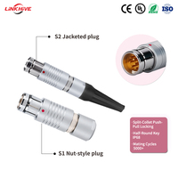 Connecteur circulaire personnalisé à 2-27 broches, fiche TN, IP68, contacts plaqués or, pour la ferroviaire, compatible avec la série Fischer F S