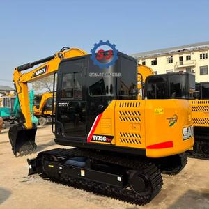 Excavadora de orugas Sany 75Cpro usada, excavadora de movimiento de tierras de alta calidad y bajo precio en stock, Ys 75 75c-9 Sy75 Sany75C en oferta. - Product Image 3