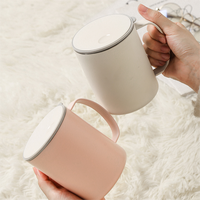 Tasses à eau en métal 400ml, tasses à lait isolées, tasse à café en acier inoxydable 316 avec poignée, vente en gros