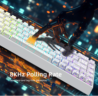 Clavier de jeu filaire MARS Mer68 Max, précision 0,001 ms RT, polling 8 kHz, axe magnétique Starlight, disposition 68 touches