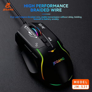 Mouse Gamer USB 7D con Sensor Óptico, Retroiluminación RGB, Diseño Ergonómico, Cableado para Laptops y Computadoras, en Stock - Product Image 5