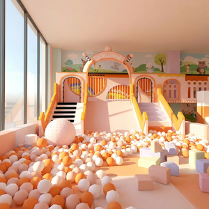 Aoleao Custom Eco Theme Indoor Playground Ball <b>Pool</b> <b>Slide</b> Climbing Carousel Sand Pit for Kids Soft Play CE TUV Certified - Product Image 1