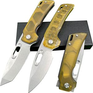 Navaja plegable con mango de Pterosaurio PEI y hoja D2, adecuada para supervivencia al aire libre, camping y transporte en el bolsillo. - Product Image 2