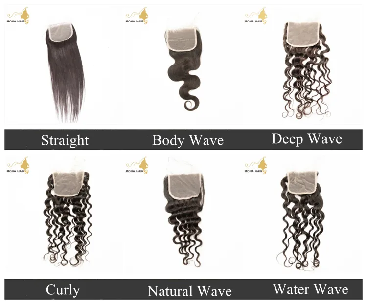 Wholesale Price 100% Human Hair Soft Loose Wave Top Quality Lace Closure