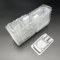 Boîte d'emballage à clapet en plastique jetable PVC et PET de haute qualité pour AMD CPU AM1 AM3 AM4 AM5 carré 40x40mm