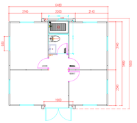 Maison conteneur préfabriquée stable et pratique, avec structure en acier de haute qualité, isolation et assemblage rapide, conçue pour usage bureautique et résidentiel