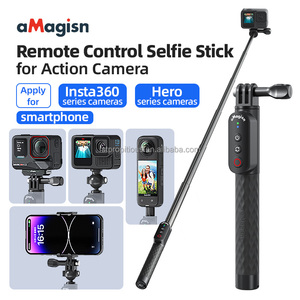 Bâtons de selfie télécommandés AMagisn BT5.1 1M pour caméras d'action Insta360 x4/x3/<span class=keywords><strong>GoPro</strong></span> Hero 13/12/11/OSMO Action <span class=keywords><strong>5</strong></span> pro & Phone - Product Image 4