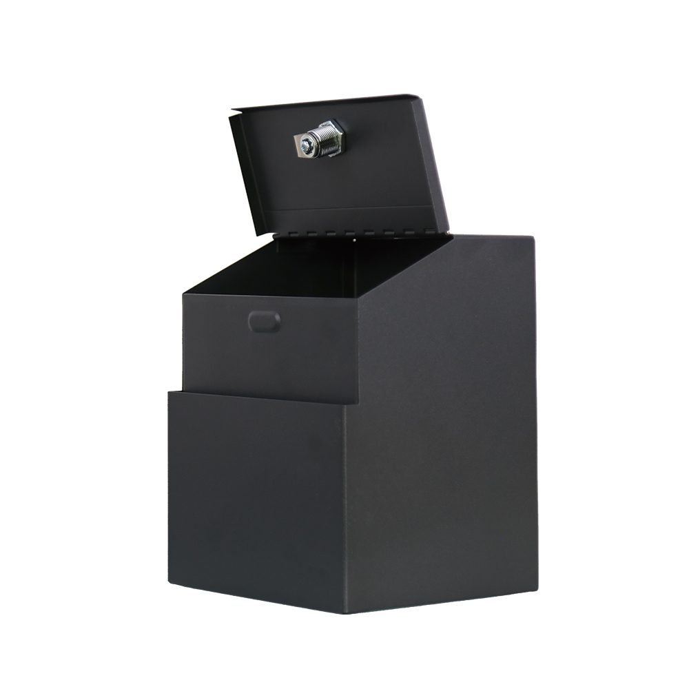 Boîte De Tirage Au Sort Transparente Avec Serrure - En Alliage Aluminium Pour Votes, Loteries, Collectes