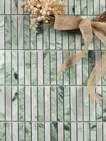 Mosaïque en pierre de marbre Texture de bande de carrelage mural d'intérieur pour hall d'hôtel salle de bain cuisine salle sol et fond décoration murale