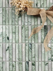 Mosaïque en pierre de marbre Texture de bande de carrelage mural d'intérieur pour hall d'hôtel salle de bain <span class=keywords><strong>cuisine</strong></span> salle sol et fond décoration murale - Product Image 3
