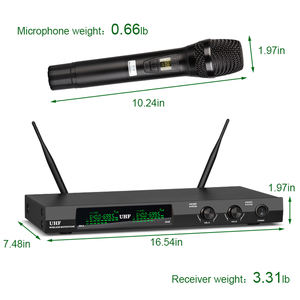 Micrófono Inalámbrico UHF Profesional OEM UK3 de Mano, Patrón Polar Cardioide, Construcción Metálica, para Conferencias, Escenarios y Karaoke - Product Image 6