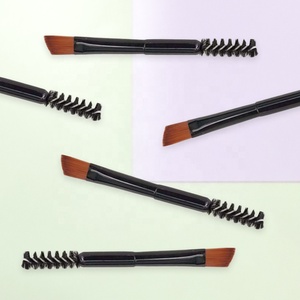 Brocha para teñir cejas en ángulo doble personalizada brocha para cejas doble cabeza con etiqueta privada brocha de maquillaje individual - Product Image 6