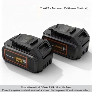 Batería de Repuesto Compatible con <span class=keywords><strong>DeWalt</strong></span> McLaren F1 <span class=keywords><strong>18V</strong></span> XR 5.0Ah, Batería de Litio DCB184 para Herramientas sin Escobillas, Batería de <span class=keywords><strong>18V</strong></span> - Product Image 2