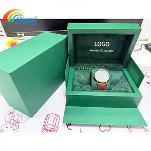 Factory Custom Luxury Green <b>Watch</b> Box with Green Velvet Lining, High Gloss Wooden <b>Watch</b> Packaging <b>Case</b> for Brand <b>Watches</b> - Product Image 6