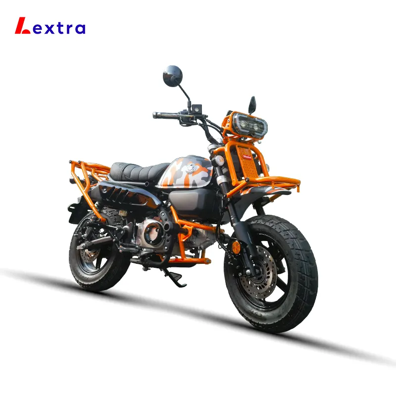 Lextra High Quality 150cc Mini Bike Retro fishing camping base moto 150cc WALL-E Vintage Motorcycle