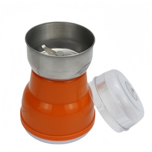 Molinillo de café y <span class=keywords><strong>grano</strong></span> <span class=keywords><strong>el</strong></span>éctrico y manual portátil de acero inoxidable con base de plástico, cuchillas de acero inoxidable y cuerpo de taza - Product Image 2