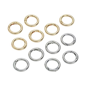 Hebilla de anillo de resorte de aleación de zinc de 20 mm y 25 mm, redonda, fuerte, de metal, para bolsos, joyería, gancho para correas - Product Image 3