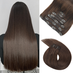Extensiones de Cabello Humano Virgen Remy 100% de Doble Trama Premium K.SWIGS, de 12 a 30 Pulgadas, Todos los Colores, Extensiones de Cabello con Clip Invisibles - Product Image 1