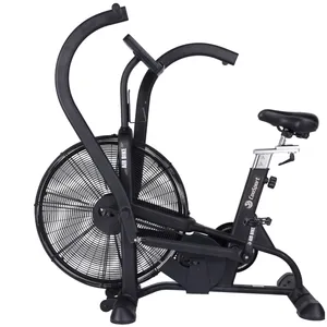 Bicicleta de ar magnética giratória para exercícios de fitness, bicicleta comercial com ventilador giratório para circulação de ar