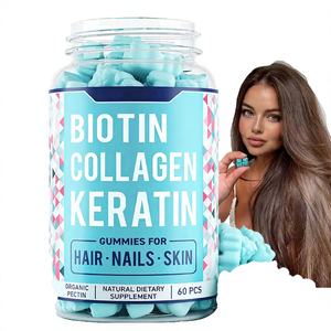 Gomitas Multivitamínicas Veganas Naturales para Adultos con Logotipo Personalizado y Etiqueta Personalizada, Suplemento Dietético para el Crecimiento del Cabello y la Belleza, Biotina para Mejorar - Product Image 3