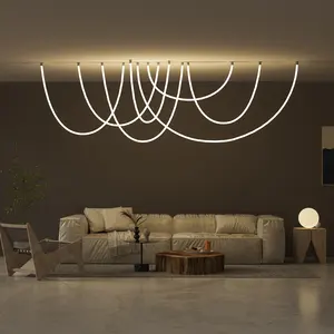 Accessoires entièrement en métal, lampe Luke lumineuse à 360 degrés ronde 360 Led néon Flexible Tube en Silicone Led corde lumière néon Flexible