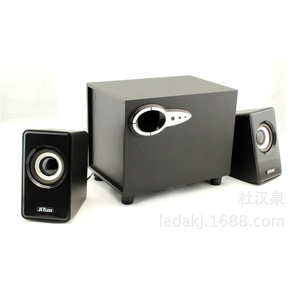 ลำโพงมัลติมีเดีย Jituo JT2806 2.1 USB ระบบเสียงคอมพิวเตอร์ตั้งโต๊ะแบบไม้ - Product Image 3