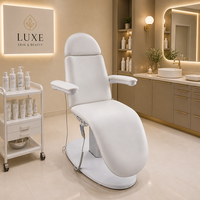 Lit de beauté électrique à 3 moteurs, dossier et repose-jambes réglables, base métallique, capacité de charge de 200 kg, télécommande, hauteur réglable, salon de beauté, spa