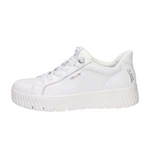 Mocassins en cuir blanc à enfiler pour femme Tamaris, talon de 4 cm, tailles 36, 37, 38, 39, 40 - Product Image 2