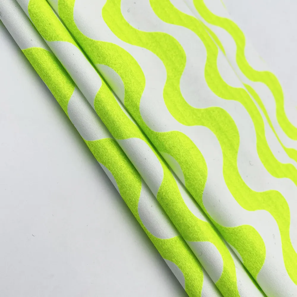 Hochwertiger Neons toff Digital bedruckter Polyester stoff für bunte Tücher Handy hülle Stoffs child Großhandel Textilien
