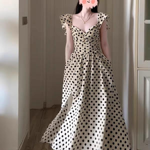 Vestido de Noche Vintage de Chifón Blanco con Diseño Geométrico, Cintura Natural Larga, Lujoso, Corte en A, Escote Corazón para Mujer, Tallas Grandes, Verano - Product Image 4