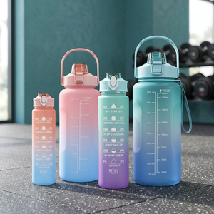 Leakproof BPA Free PET/PC Stainless Steel Sports Style Water Bottle Time Maker Thermal Insulation Eco-Friendly Custom Logo Straw - Product Image 3