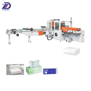Factory Marketing Automatic V Fold Facial Tissue Packing Machine Direct Supplied Customized Tissue Paper Production Line