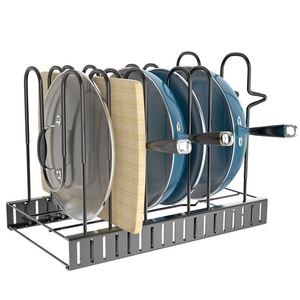 Organisateur de casseroles et poêles réglables en gros pour organisateur de casseroles d'<span class=keywords><strong>armoire</strong></span> pour l'organisation et le stockage de <span class=keywords><strong>cuisine</strong></span>, organisateur de couvercle de casserole - Product Image 6