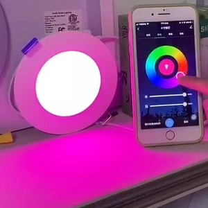 9 wát wifi thông minh có thể điều chỉnh thay đổi độ sáng LED Đèn tại chỗ hiện đại trong nhà Đèn trần với RGB tuya Wifi lõm downlights IP44 đánh giá - Product Image 3